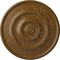 Ekena Millwork Traditional Reece Medallion (Canopies up to 5 7/8"), 24 3/8"OD x 1 1/8"P, Smokey Topaz Crackle CM24RESTC - alternate 1